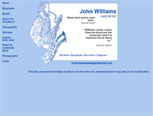 Tablet Screenshot of johnwilliamsjazzmusic.com